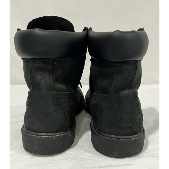 Mens Black Timberland Nubuck Leather Boots Size 9.5 - Picture 2 of 5
